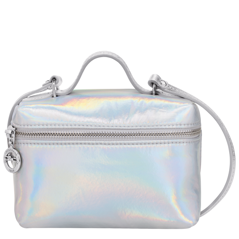 Sac bandoulière XS Le Pliage Collection , Toile - Argent  - Vue 1 de 4