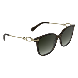 Sunglasses , Striped brown - Acetate