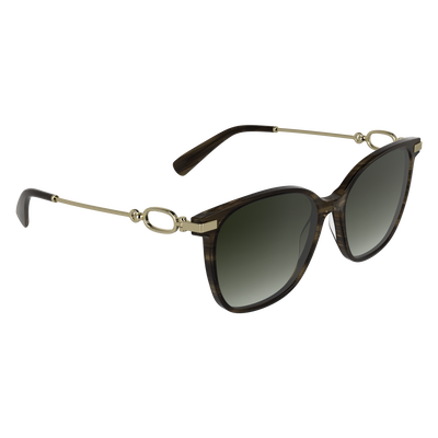 Lunettes de soleil , Ac&eacute;tate - Marron ray&eacute;