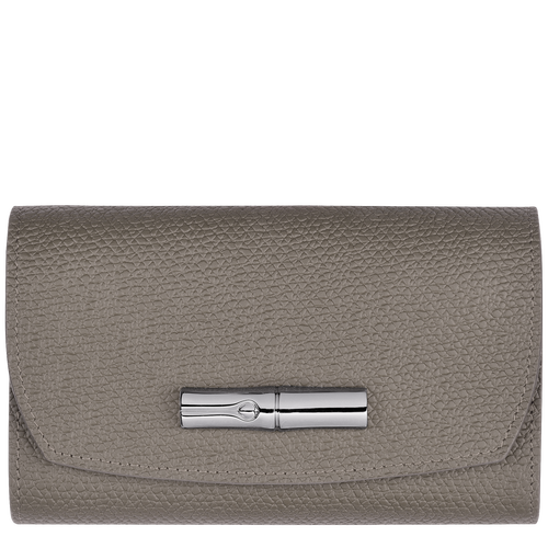 Brieftasche im Kompaktformat Roseau , Leder - Turteltaube - Ansicht 1 von 3