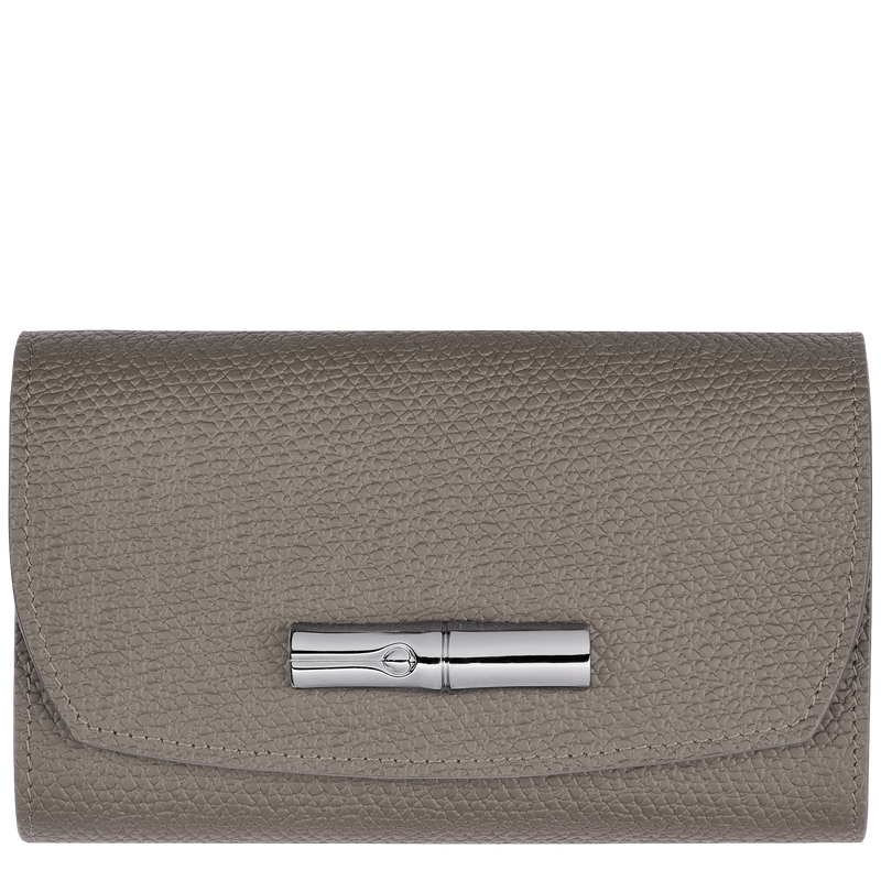 Brieftasche im Kompaktformat Le Roseau , Leder - Turteltaube  - Ansicht 1 von 3
