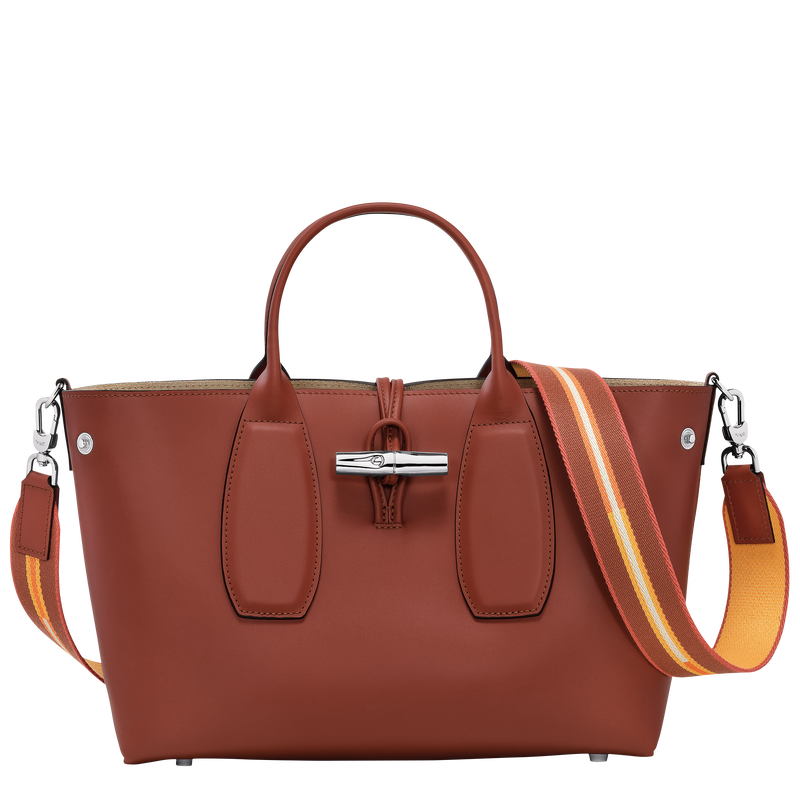 Le Roseau M Handbag , Mahogany - Leather  - View 5 of 6