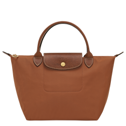 Le Pliage Original S Handbag , Cognac - Recycled canvas