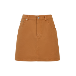 Skirt , Caramel - Overdyed cotton
