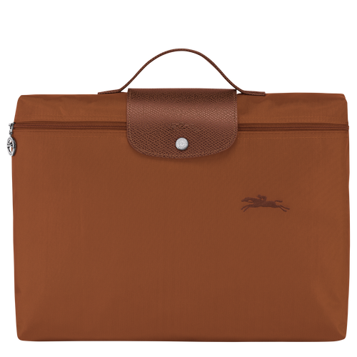 Le Pliage Green S Briefcase , Cognac - Recycled canvas - View 1 of 6