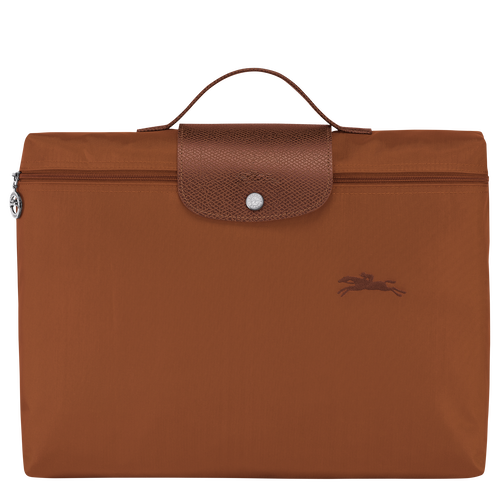 Le Pliage Green S Briefcase , Cognac - Recycled canvas - View 1 of 6