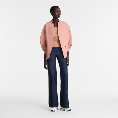 Kimono jacket , Pink Tea - Technical taffeta