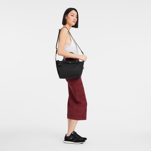 Le Pliage Energy S Handbag , Black - Recycled canvas - View 2 of 6