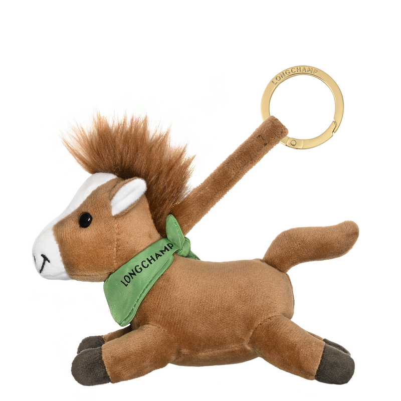 馬匹 鑰匙圈 , 白蘭地酒色 - 人造皮草  - 查看 1 1