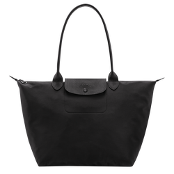 Le Pliage One L Tote bag , Black - Recycled canvas