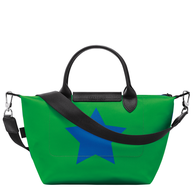 Le Pliage Collection S Handbag , Cobalt/Lawn - Canvas  - View 4 of  4