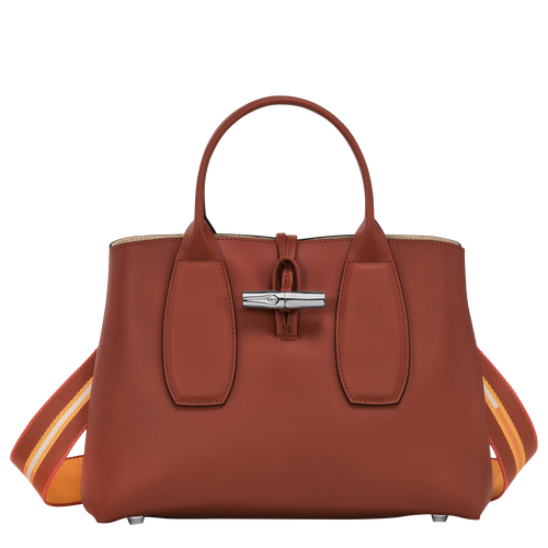 Le Roseau M Handbag , Mahogany - Leather - View 1 of 6