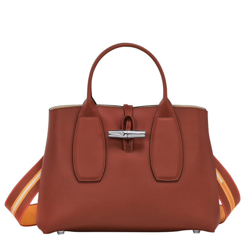 Roseau M Handbag , Mahogany - Leather  - View 1 of  6