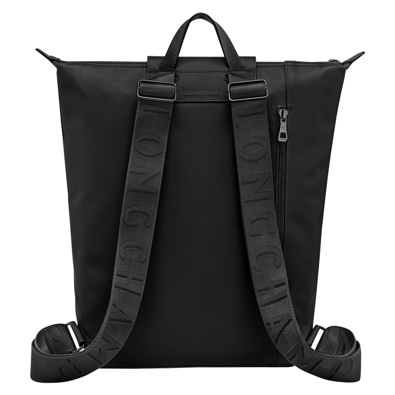Le Pliage Xtra M Backpack , Black - Leather  - View 4 of  7