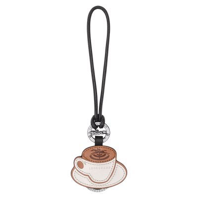 Key ring , Coffee - Leather