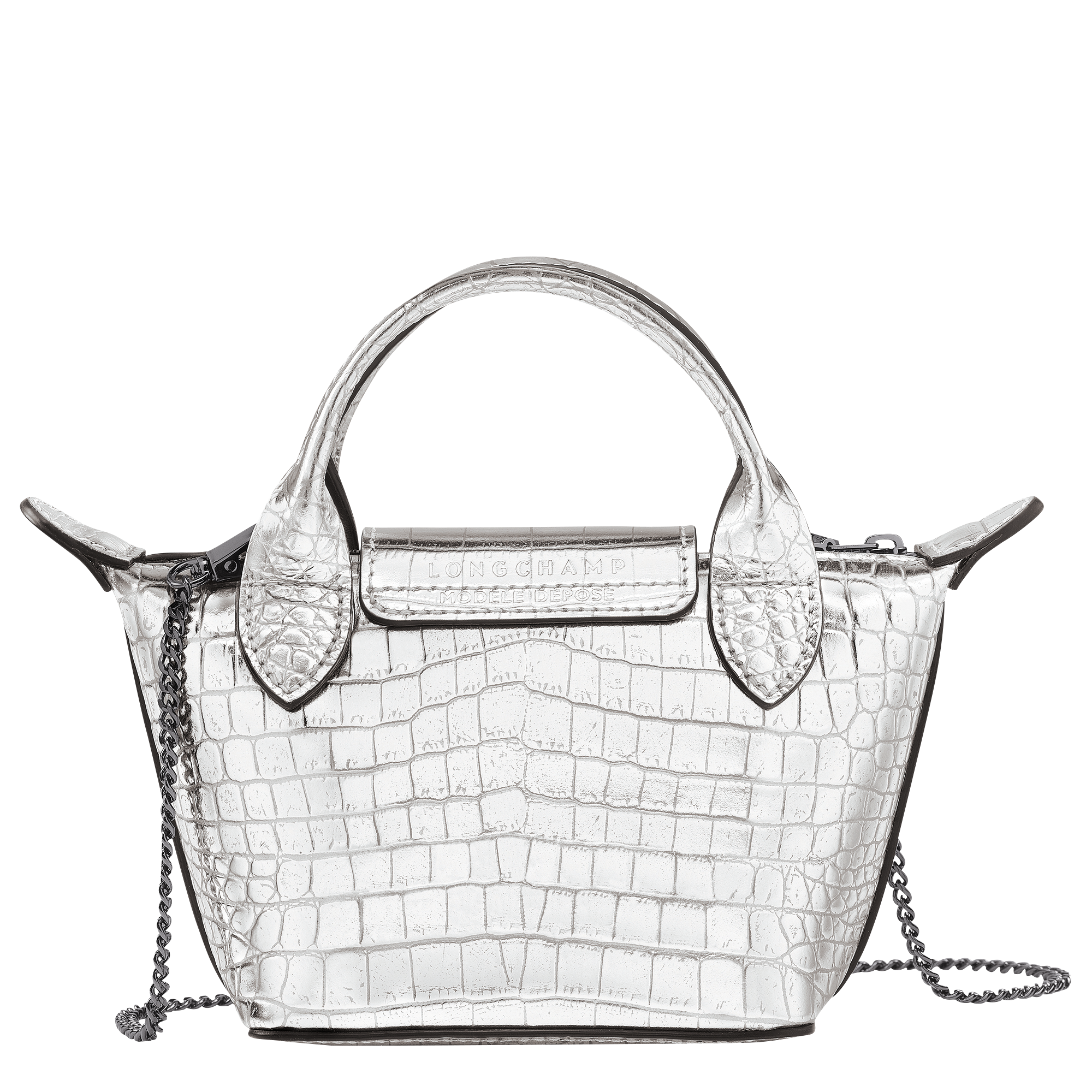 large silver handbags
