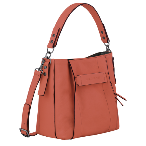 Longchamp 3D S Crossbody bag , Sienna - Leather - View 3 of  6