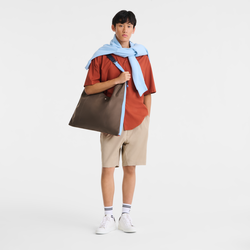 Mala de ombro XL Re-Play , Lona - Castanho/Terra 1