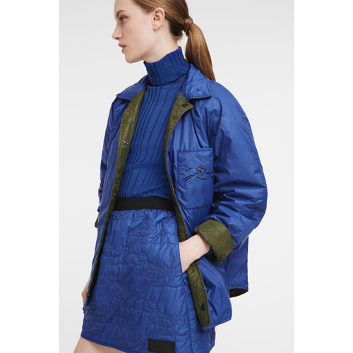Fall-Winter 2022 Collection Reversible jacket, Khaki/Blue