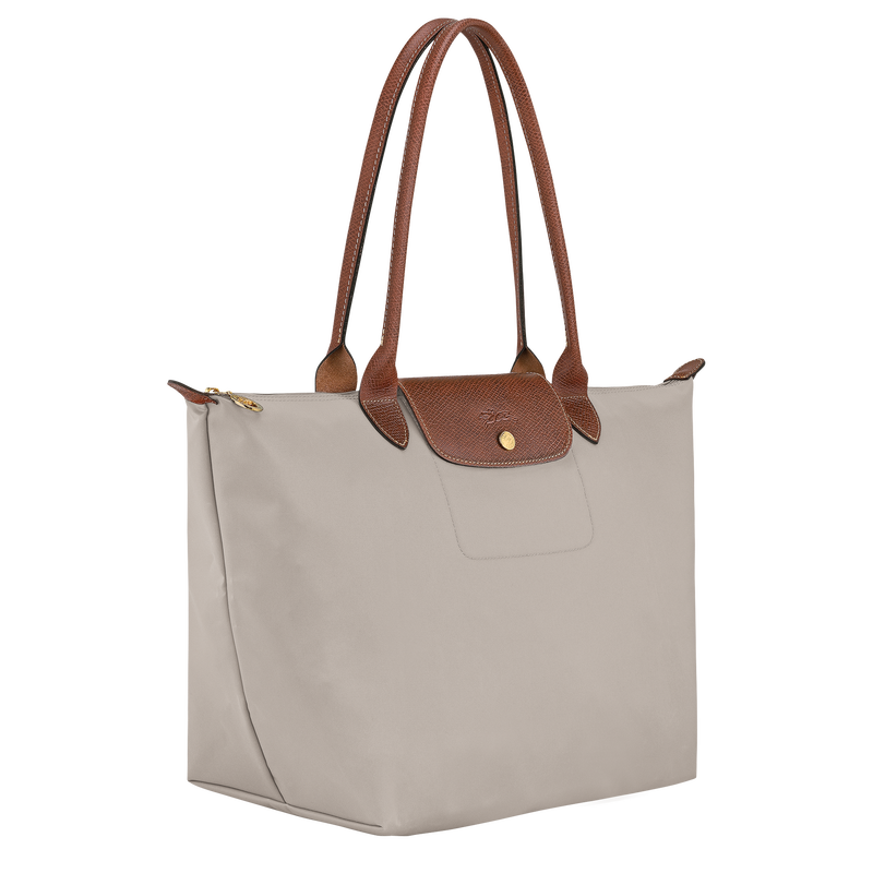 Le Pliage Original L Tote bag , Pebble - Recycled canvas  - View 2 of 6