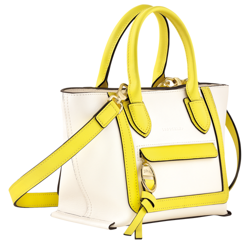 Mailbox Handtasche S, Ecru/Zitrone