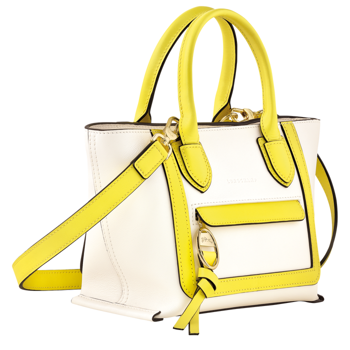 Mailbox Handtasche S, Ecru/Zitrone