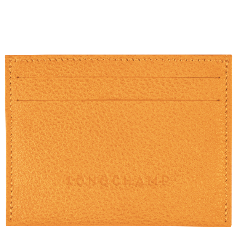 Le Foulonné Cardholder , Apricot - Leather  - View 1 of 3