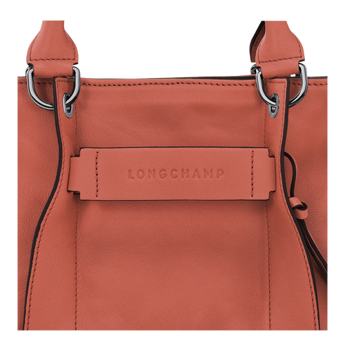 Longchamp 3D 手提包 S , 赭黃色 - 皮革 - 查看 5 5