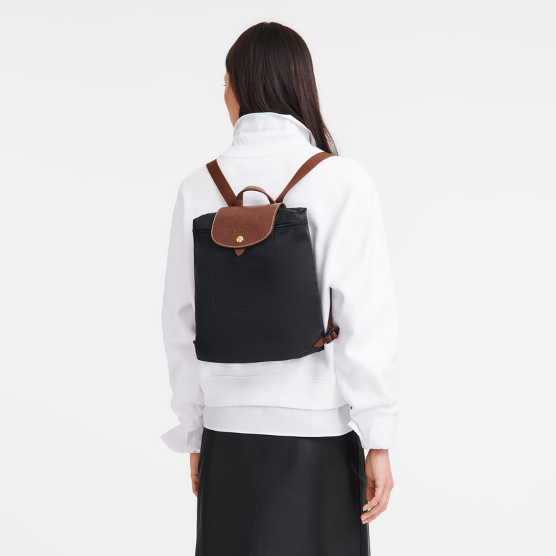 Le Pliage Original M Backpack , Black - Recycled canvas  - View 2 of  6