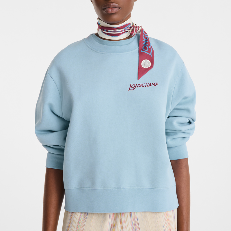 Sweatshirt , Jersey - Himmelblau  - Ansicht 3 von 4