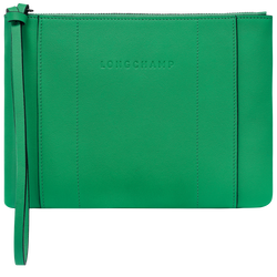 Longchamp 3D Pouch , Green - Leather
