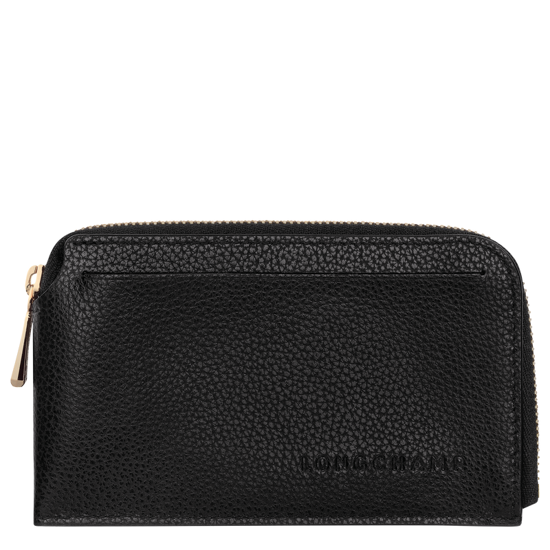Karten-Etui Le Foulonn&eacute; , Leder - Schwarz  - Ansicht 1 von 2