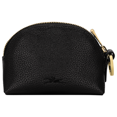 Le Foulonn&eacute; Coin purse , Black - Leather