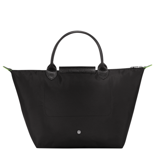 Le Pliage Green Tas met handgreep aan de bovenkant M , Zwart - Gerecycled canvas - Weergave 4 van  6