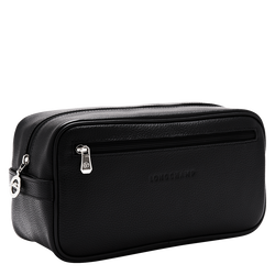 Necessaire para produtos de higiene pessoal Le Foulonn&eacute; , Pele - Preto