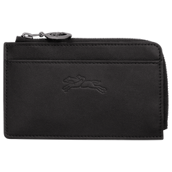 Le Pliage Xtra Card holder , Black - Leather