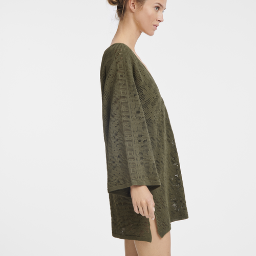 Tunic , Khaki - Knit - View 3 of  4