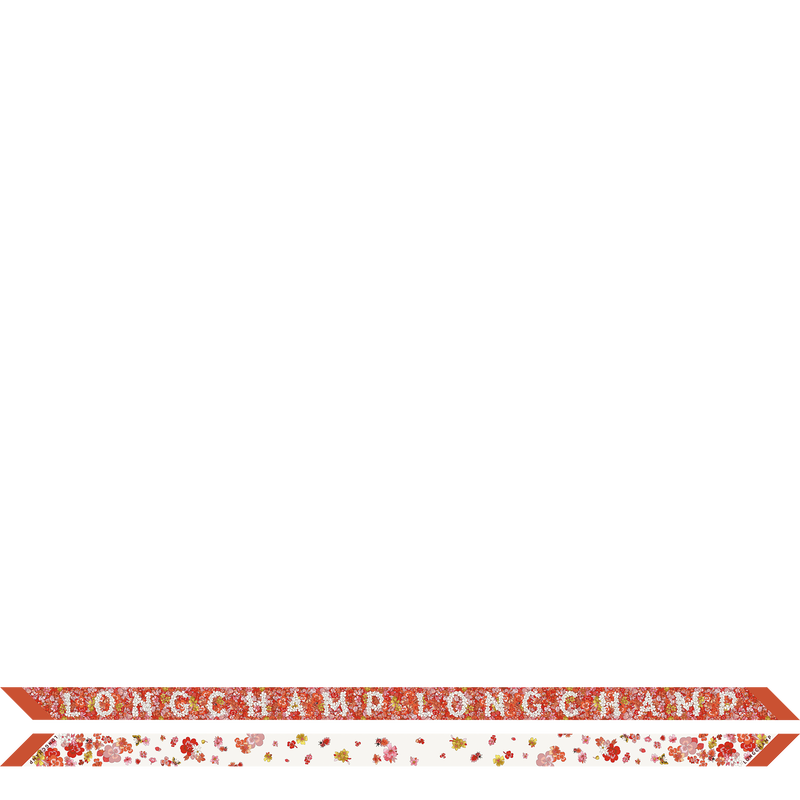 花卉飾帶 束髮帶 , 珊瑚紅色 - 真絲  - 查看 1 1