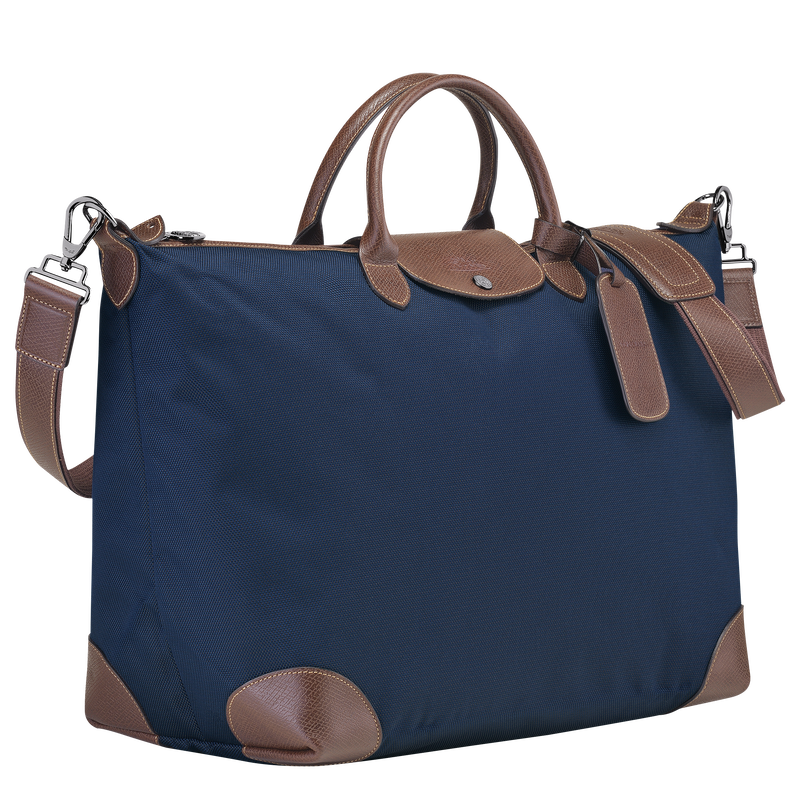 Reisetasche S Boxford , Recyceltes Canvas - Blau  - Ansicht 3 von 6