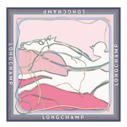 A toute Allure Silk scarf 90 , Shrimp - Silk