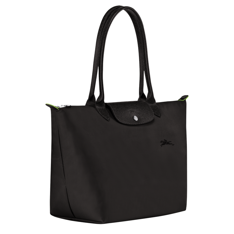 Sac cabas L Le Pliage Green , Toile recyclée - Noir  - Vue 3 de 7