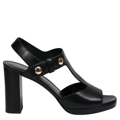 Sandalen met hak, 001 Zwart Sandalen met hak, 001 Zwart, hi-res