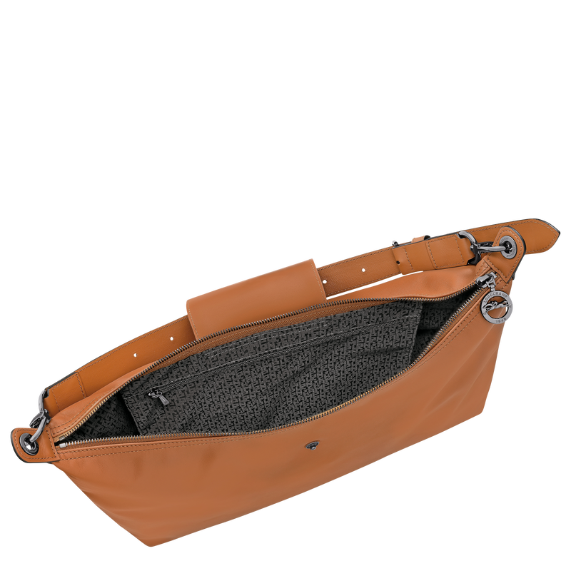 Le Pliage Xtra XL Hobo bag , Cashew - Leather  - View 3 of  4