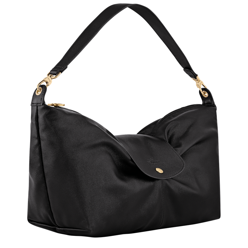 Sac port&eacute; &eacute;paule Le Pliage Xtra , Cuir - Noir  - Vue 3 de 4