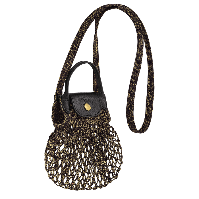 Le Pliage Filet Mesh bag XS, Black/Golden