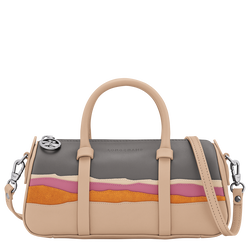 Caroline H&eacute;lain x Longchamp S Handbag , Beige - Leather