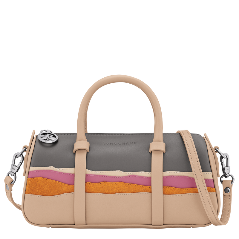 Caroline H&eacute;lain x Longchamp Bolso con asa superior S , Cuero - Beige  - Vista 1 de 4