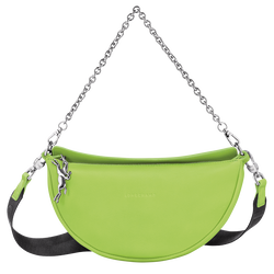 Smile S Crossbody bag , Green Light - Leather