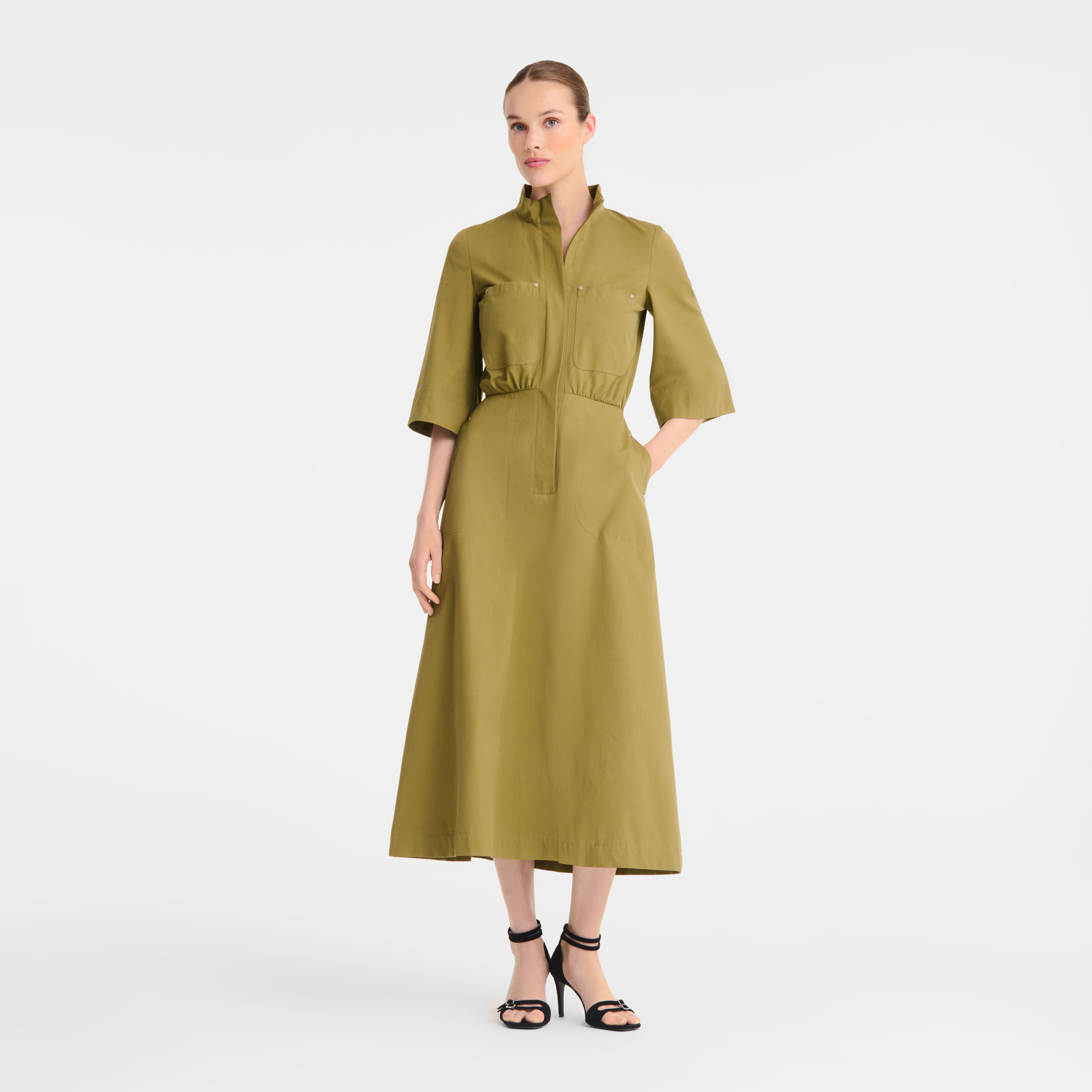 null Midi dress, Lichen
