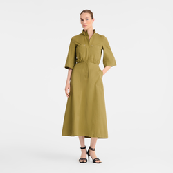 Midi dress , Lichen - Cotton poplin